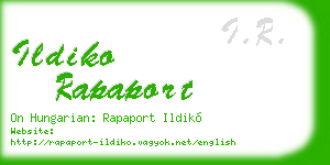 ildiko rapaport business card